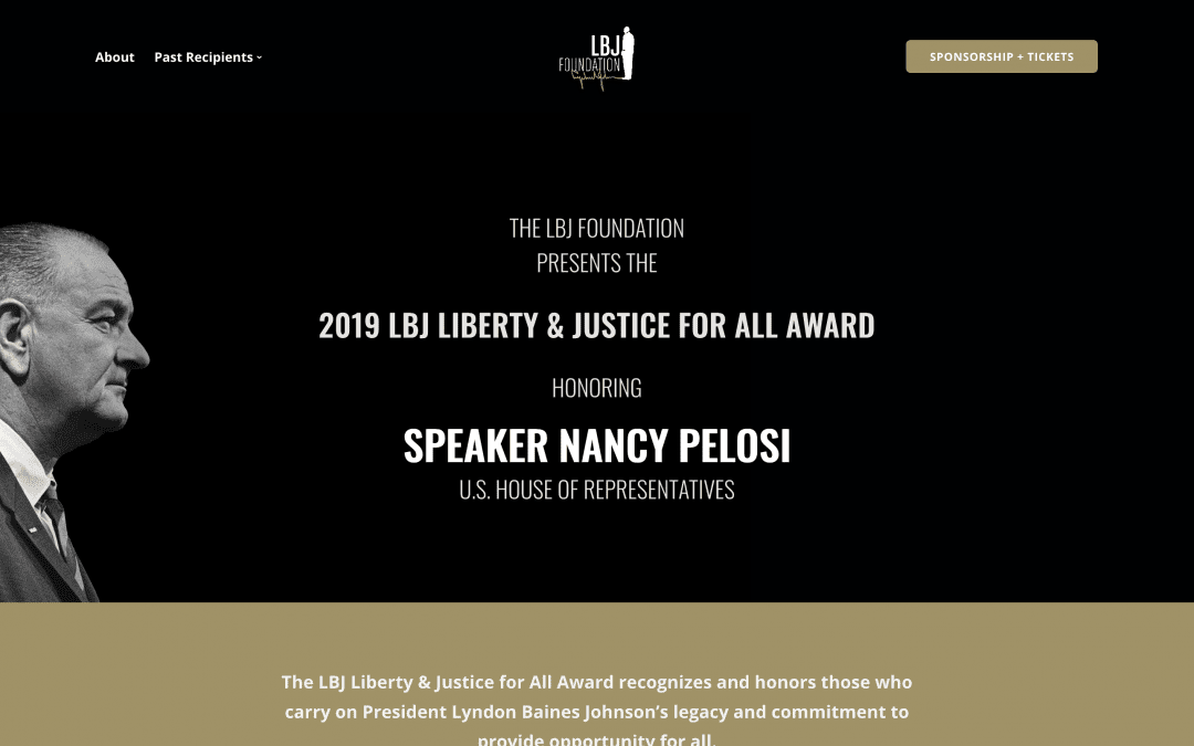 Presenting a Legacy – LBJ Liberty and Justice For All Award