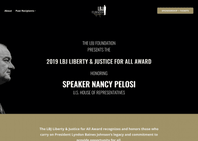 Presenting a Legacy – LBJ Liberty and Justice For All Award