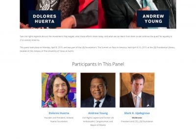 LBJ Foundation's Summit on Race in America website